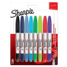 Sharpie Twin Tip Permanent 8'li Karışık Paket Markör Kalem