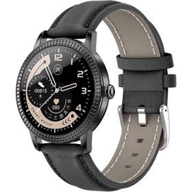 Sharplace CF18P Siyah Akıllı Tam Dokunmatik Kalp Hızı Monitörü
