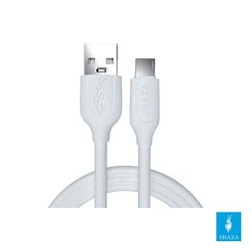 Shaza 2.4A 1 mt Beyaz USB Micro Hızlı Şarj ve Data Kablosu