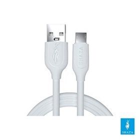 Shaza 2.4A 1 mt Beyaz USB Micro Hızlı Şarj ve Data Kablosu