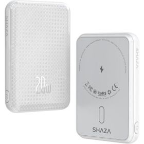 Shaza 20 Watt 5000 mAh Megsafe Hızlı Şarj Beyaz Powerbank