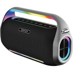 Shaza 250W Siyah Ses Çıkışı Mikrofonlu Taşınabilir Bluetooth Hoparlör