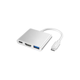 Shaza 3 in 1 Type-C To HDMI Hub Port Adaptör PD USB 3.0 4K HDMI Çıkışlı