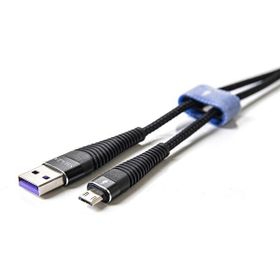 Shaza 5A 100W 2 mt USB Micro Örgülü Hızlı Şarj ve Data Kablosu