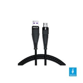 Shaza 5A 100W 2 mt USB Micro Örgülü Hızlı Şarj ve Data Kablosu