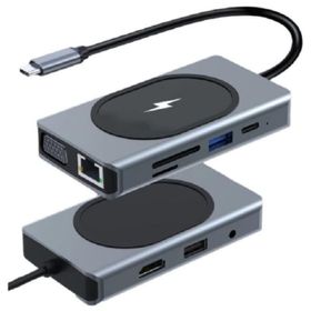 Shaza 9in1 Usb Hub Port 4K HDMI Ethernet PD 15w Adaptör