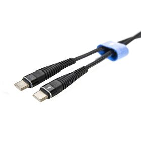 Shaza TYPE-C TO TYPE-C PD 5A 100W 1 m Örgülü Hızlı Şarj ve Data Kablosu