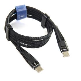 Shaza TYPE-C TO TYPE-C PD 5A 100W Örgülü Hızlı Şarj ve Data Kablosu