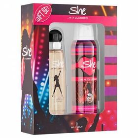 She Is A Clubber 50 ml Kadın Parfüm+150 ml Deodorant