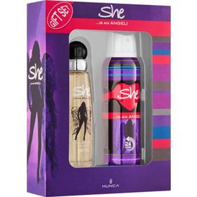 She Is Angel EDT 50 Ml ve 150 Ml Deodorant Bayan Parfüm Set