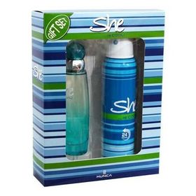 She Is Cool 50 ml Edt Kadın Parfüm 150 ml Deodorant Set