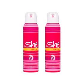 She Is Fun 2x150 ml Kadın Deodorant