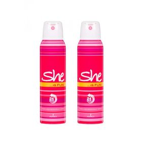 She Is Fun 2x150 ml Kadın Deodorant