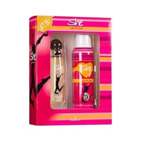 She Is Fun 50 ml EDT Kadın Parfüm+150 ml Deodorant Set