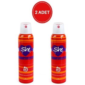 She Is Love 2x150 ml Kadın Sprey Deodorant