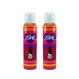 She Is Love 2x150 ml Kadın Sprey Deodorant