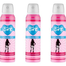 She Is Pretty 3x150 ml Kadın Deodorant