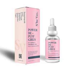 S'he Vec Power De Puff Girls - 5% Caffeine + Glutathione + Ha 30 ml Serum