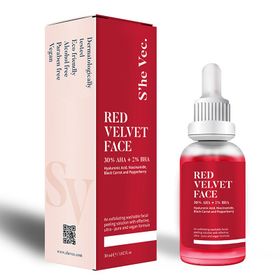 S'he Vec Red Velvet Face 30% Aha + 2% Bha 30 ml Yüz Peeling