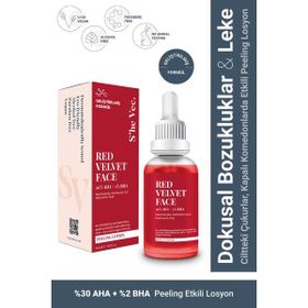 S'he Vec Red Velvet Face 30% Aha + 2% Bha 30 ml Yüz Peeling