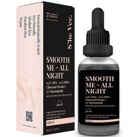 S'he Vec Smooth Me All Night 30 ml Aktif Kömür İçerikli Siyah Serum
