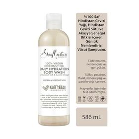 Shea Moisture Saf Hindistan Cevizi Yağlı Günlük Nemlendirici 586 ml Vücut Şampuanı