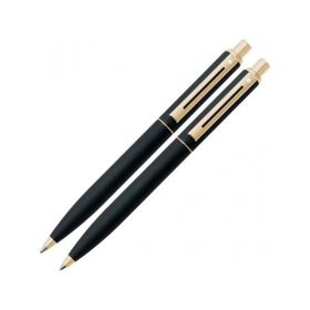 Sheaffer 327-9 Sentınel Mat Siyah Gövde Altın Rengi Klips Tükenmez-Versatil Kalem Seti