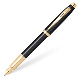 Sheaffer 9322-0 Shfr 100 Parlak Siyah Gövde Ve Kapak,Altın Rengi Klips Ve Grip Dolma Kalem