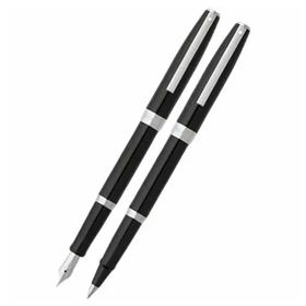 Sheaffer 9470-0/2 Sagaris Parlak Siyah Dolma Kalem & Tükenmez Kalem Seti