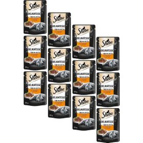 Sheba 12x85 gr Pouch Hindili Yetişkin Kedi Konservesi