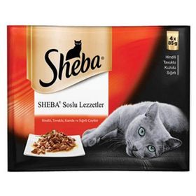 Sheba 4x85 gr Cuisine Etli Çeşitler Konserve Kedi Maması