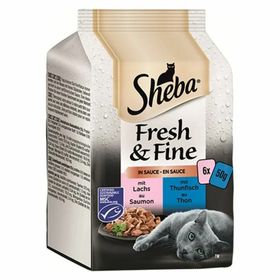 Sheba 6x50 gr Fresh Fine Ton Balikli Somonlu Yetişkin Kedi Yaş Maması