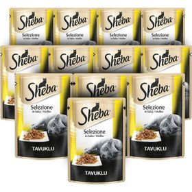 Sheba Tavuk Etli Pouch 85 gr 12 Adet Yaş Kedi Maması
