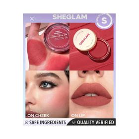 Sheglam Cheeky Color Jam-Afternoon Peach 6 Shades Multi-Use Cream Blush Lip Cream
