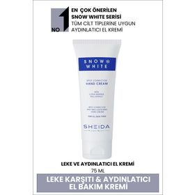 Sheida Snow White 75 ml Leke Açıcı ve Cilt Tonlayıcı El Kremi