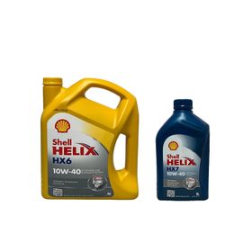 Shell Helix HX6 10W-40 4 lt + HX7 10W-40 1 lt Motor Yağı