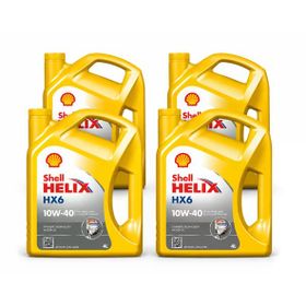 Shell Helix HX6 4 lt 10W 40 2022 Üretim 4 Adet 4 lt Motor Yağı