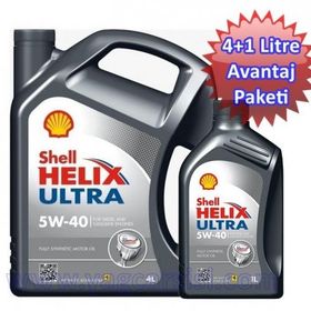 Shell Helix Ultra 5W40 4+1 lt Motor Yağı