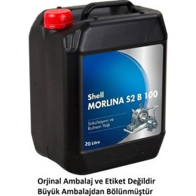 Shell Morlina S2 B 100 20 lt Sirkülasyon Yağı