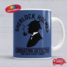 Sherlock Holmes Baskılı Kupa Bardak