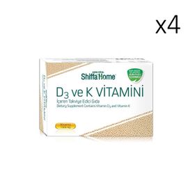 Shiffa Home D3 K Vitamini 1300 mg 4x30 Kapsül