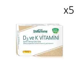 Shiffa Home D3 K Vitamini 1300 mg 5x30 Kapsül