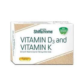 Shiffa Home D3 ve K Vitamini 1300 mg 30 Kapsül