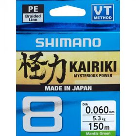 Shimano Kairiki Mantis Green 8 150 mt 0.19 mm 12 kg Misina