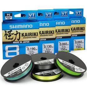 Shimano Kairiki Mantis Green 8 150 mt 0.19 mm 12 kg Misina