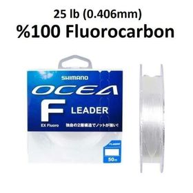 Shimano Ocea F Leader EX Fluorocarbon 50 m 25 lb 0.406 mm Misina