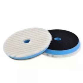 Shine 75/80 mm Mate Knitted Wool Pad Mavi Taban Agresif Yün Pasta Keçesi