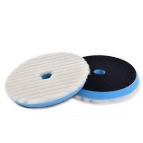 Shine 75/80 mm Mate Knitted Wool Pad Mavi Taban Agresif Yün Pasta Keçesi