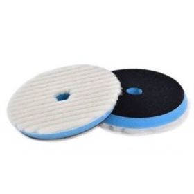 Shine 75/80 mm Mate Knitted Wool Pad Mavi Taban Agresif Yün Pasta Keçesi