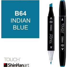 Shinhan Art Touch Twin B64 Indian Blue Çift Uçlu Markör Kalem